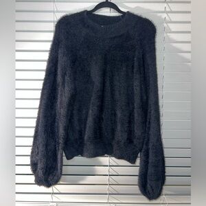 Bardot Charcoal Fuzzy Sweater